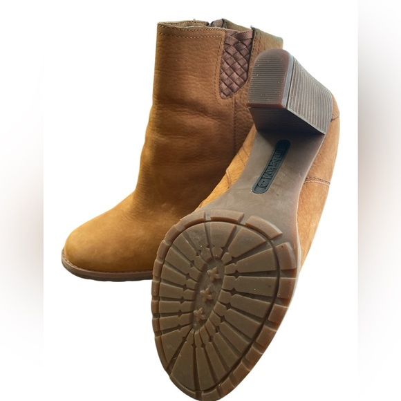 Timberland Earthkeepers Stratham Heights Tan Waterproof Ankle Boots Womens 9W - Picture 7 of 7